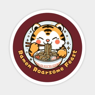 Ramen life Bengal cute tiger Magnet